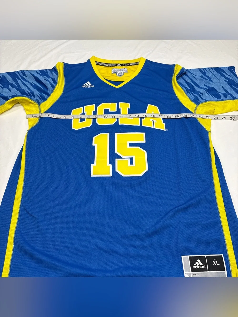 Adidas UCLA Bruins #15 Blue Basketball Jersey Shooting Shirt Men’s XL